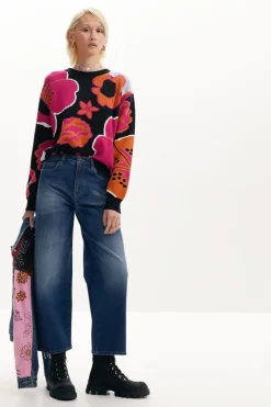 Denim culotte jeans