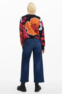 Denim culotte jeans