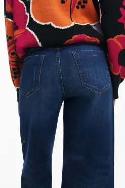 Denim culotte jeans