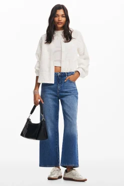 Denim culotte jeans