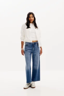 Denim culotte jeans