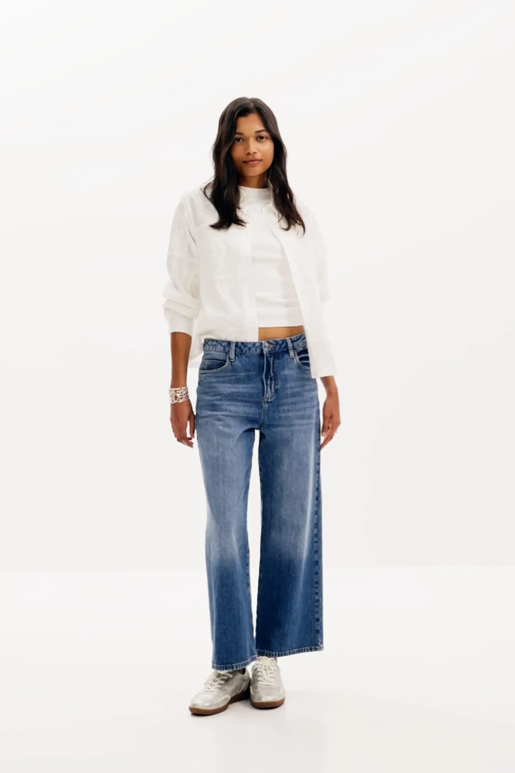 Denim culotte jeans