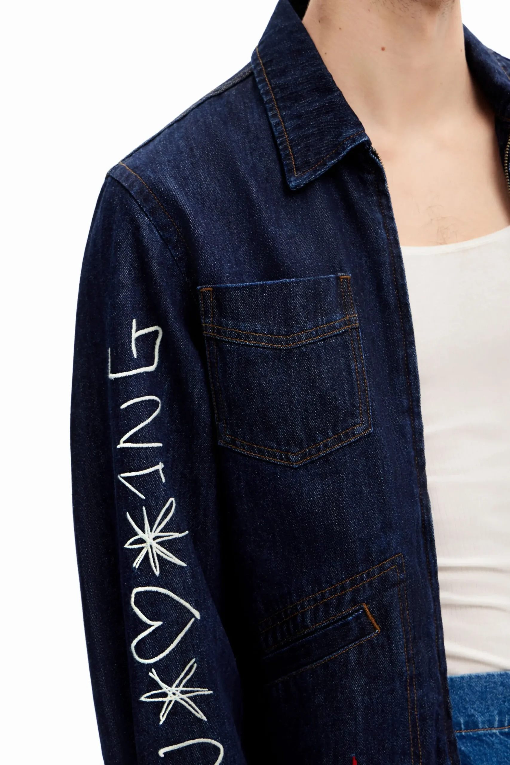 Denim jacket silhouettes