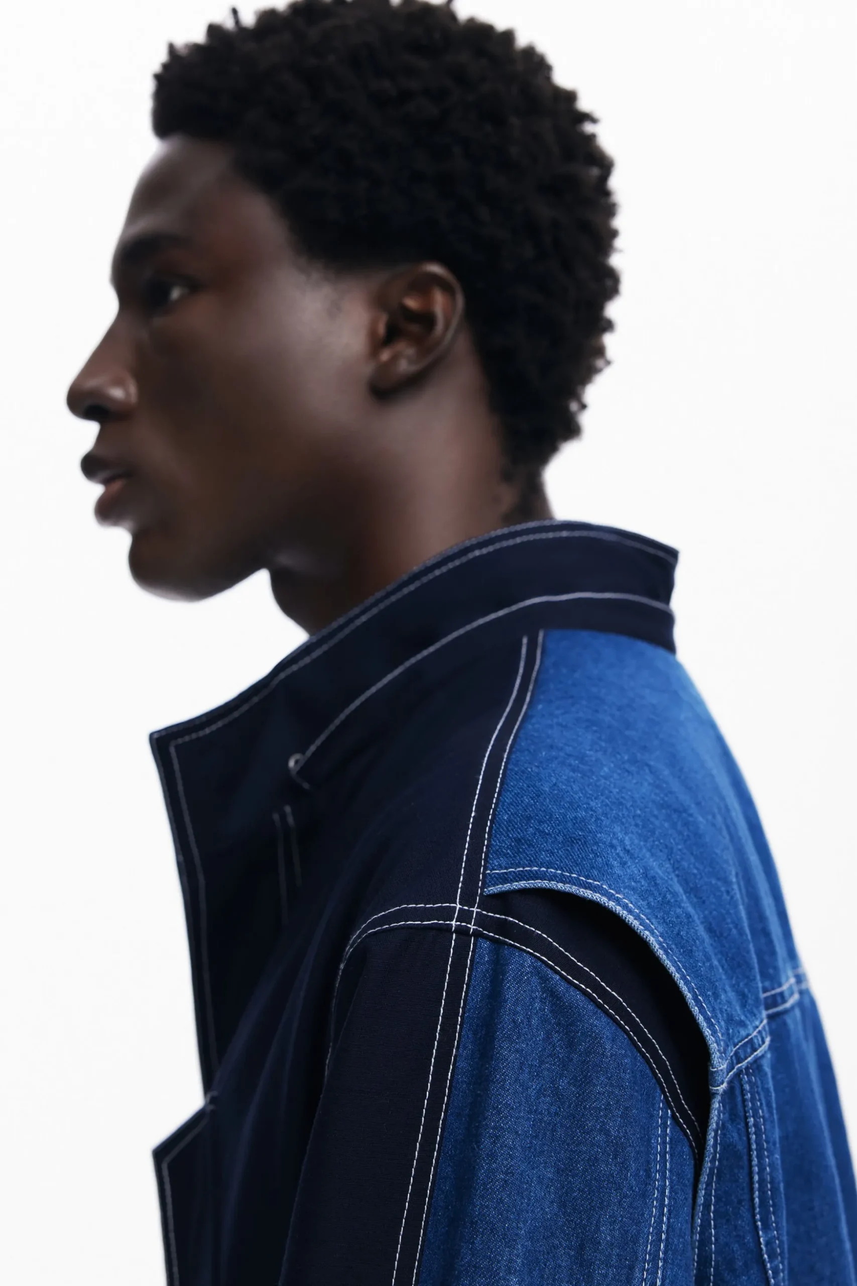 Denim parka
