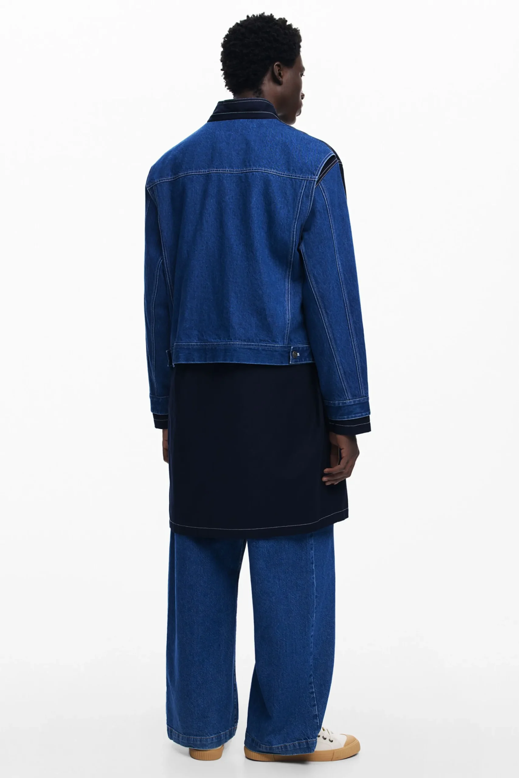 Denim parka