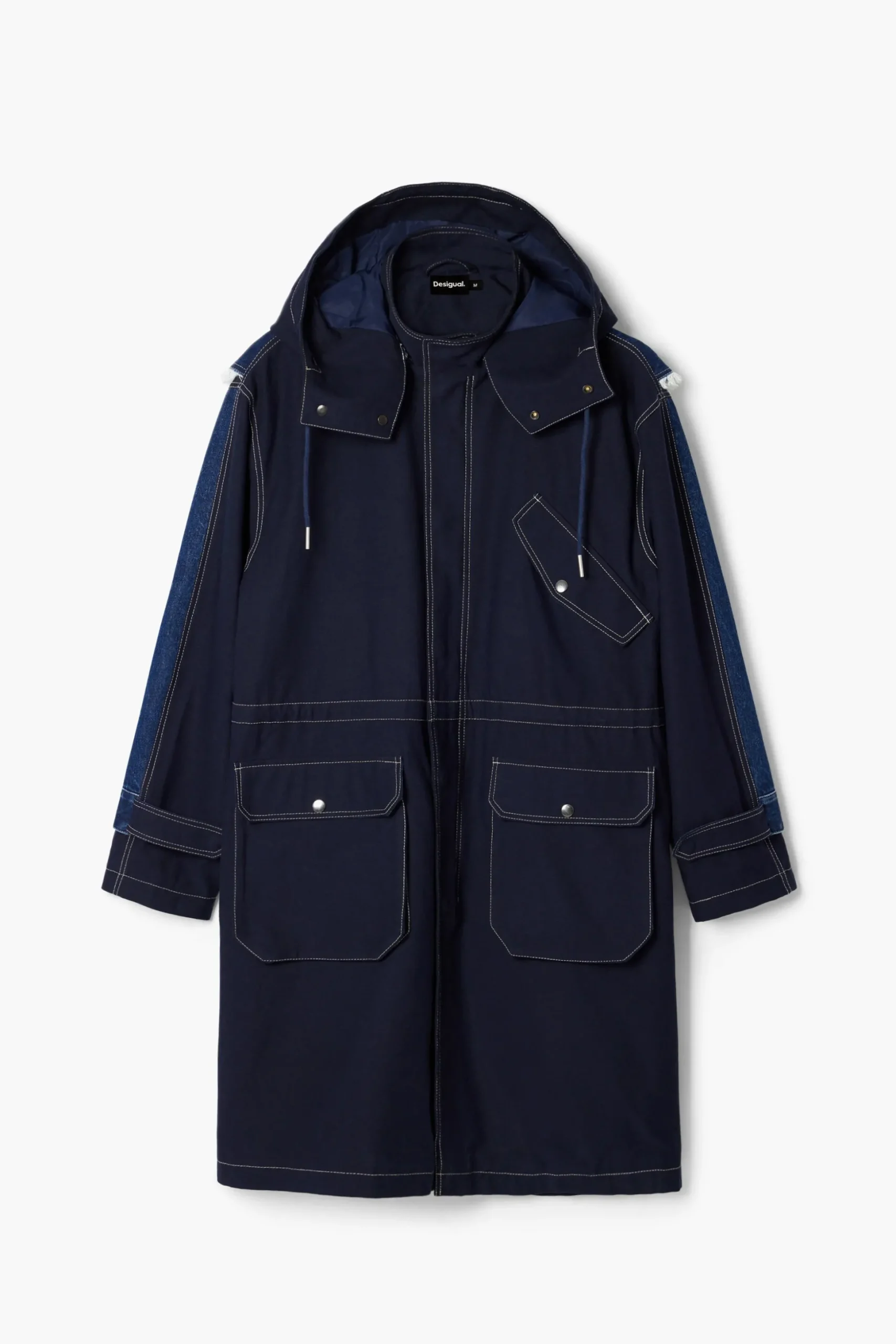 Denim parka
