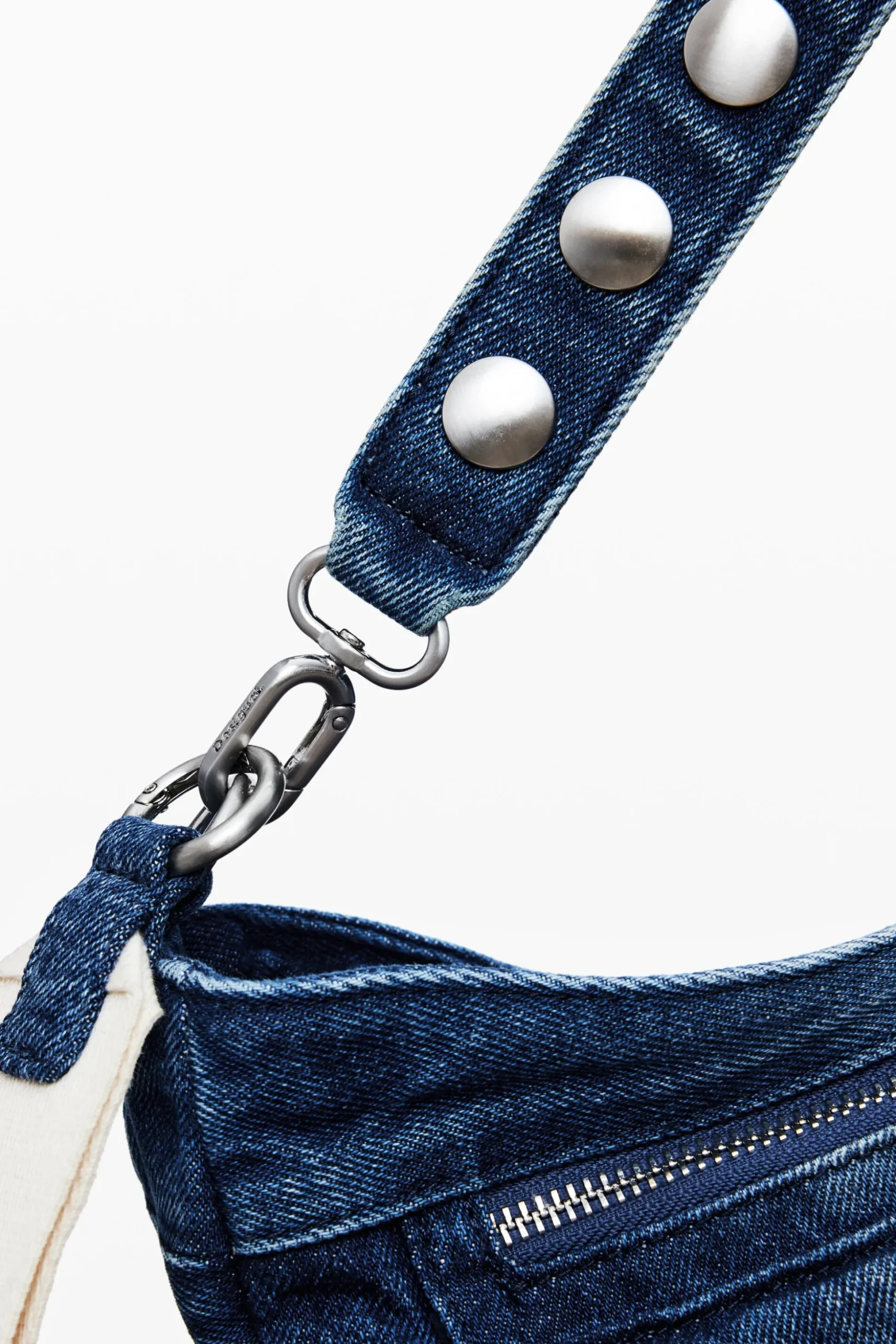 Denim shoulder bag