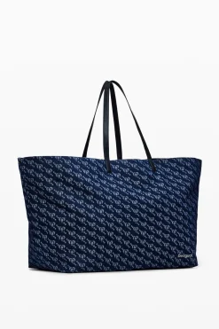 Desigual logo shopper bag