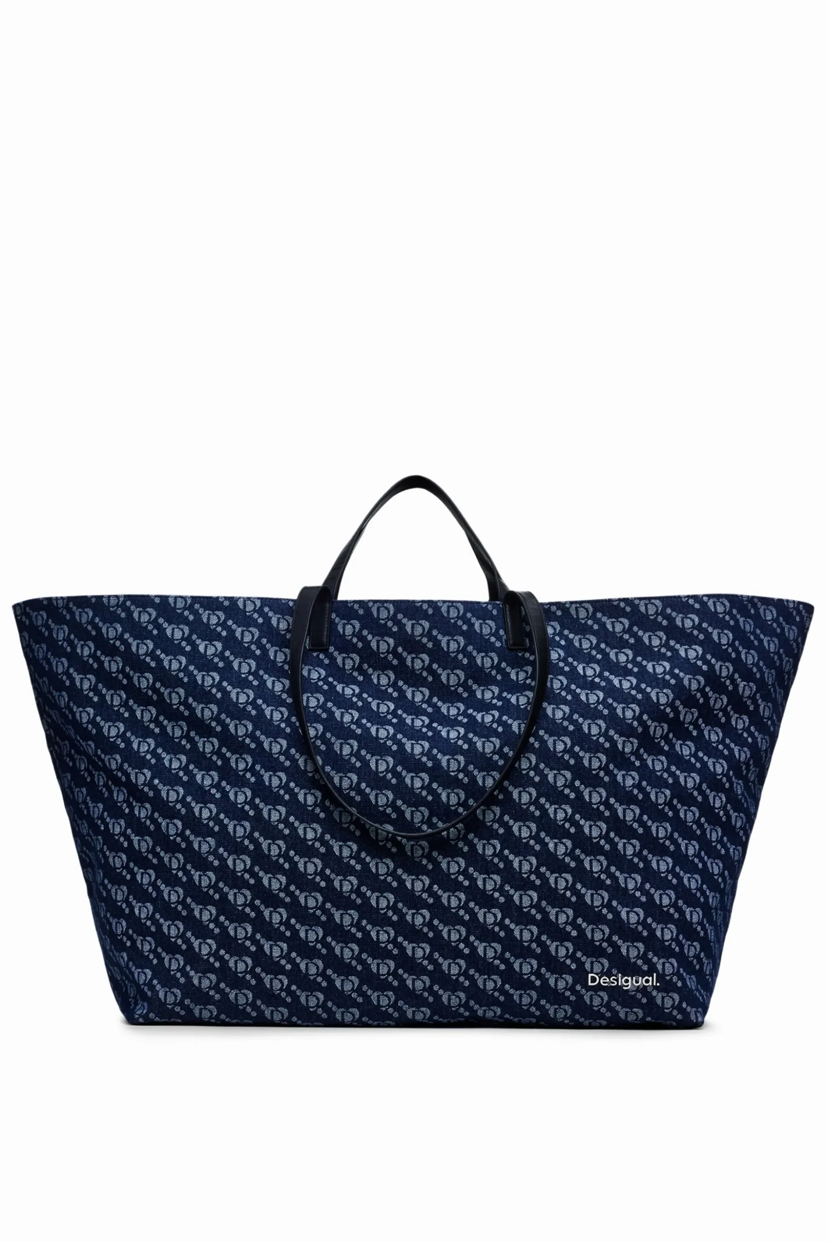 Desigual logo shopper bag