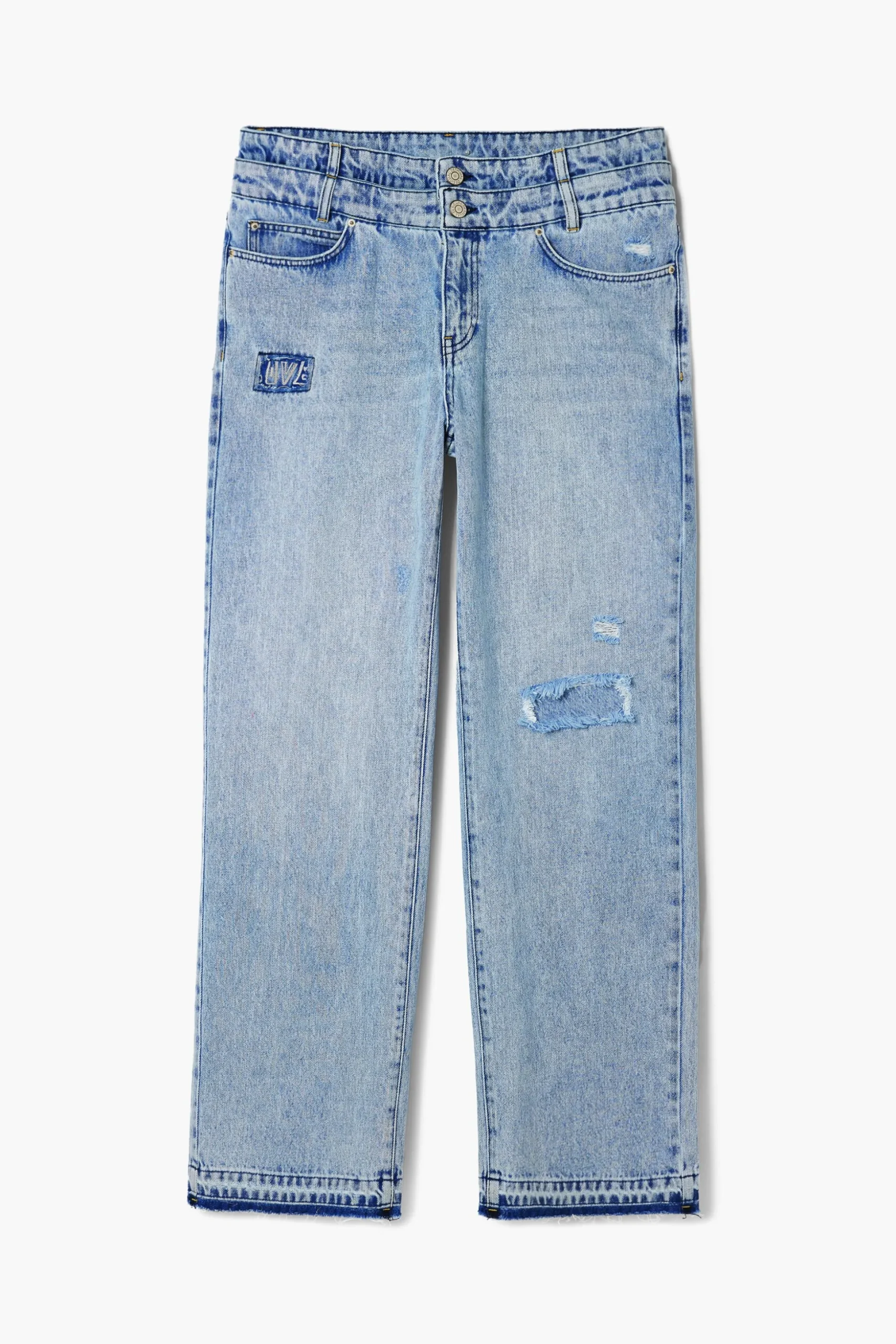 Double waistband pants