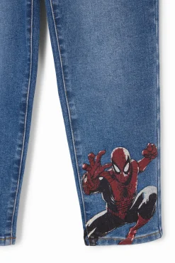 Embroidered Spiderman jeans