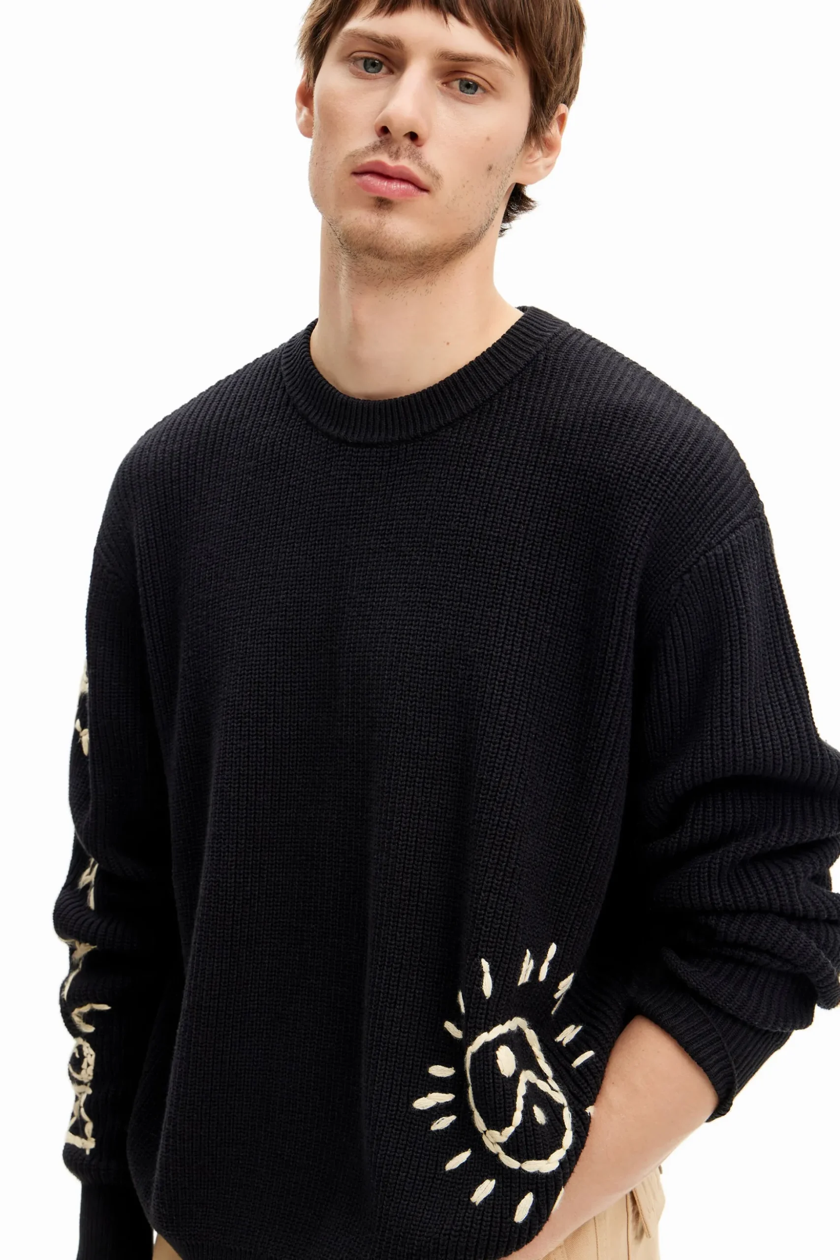 Embroidered sweater