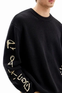 Embroidered sweater