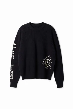 Embroidered sweater