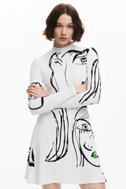 Face print dress