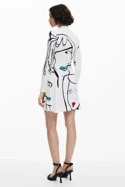 Face print dress