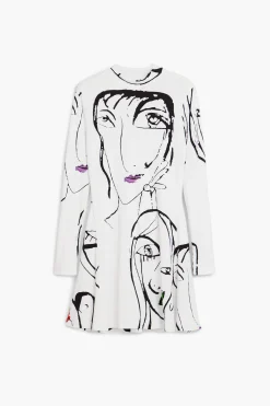 Face print dress