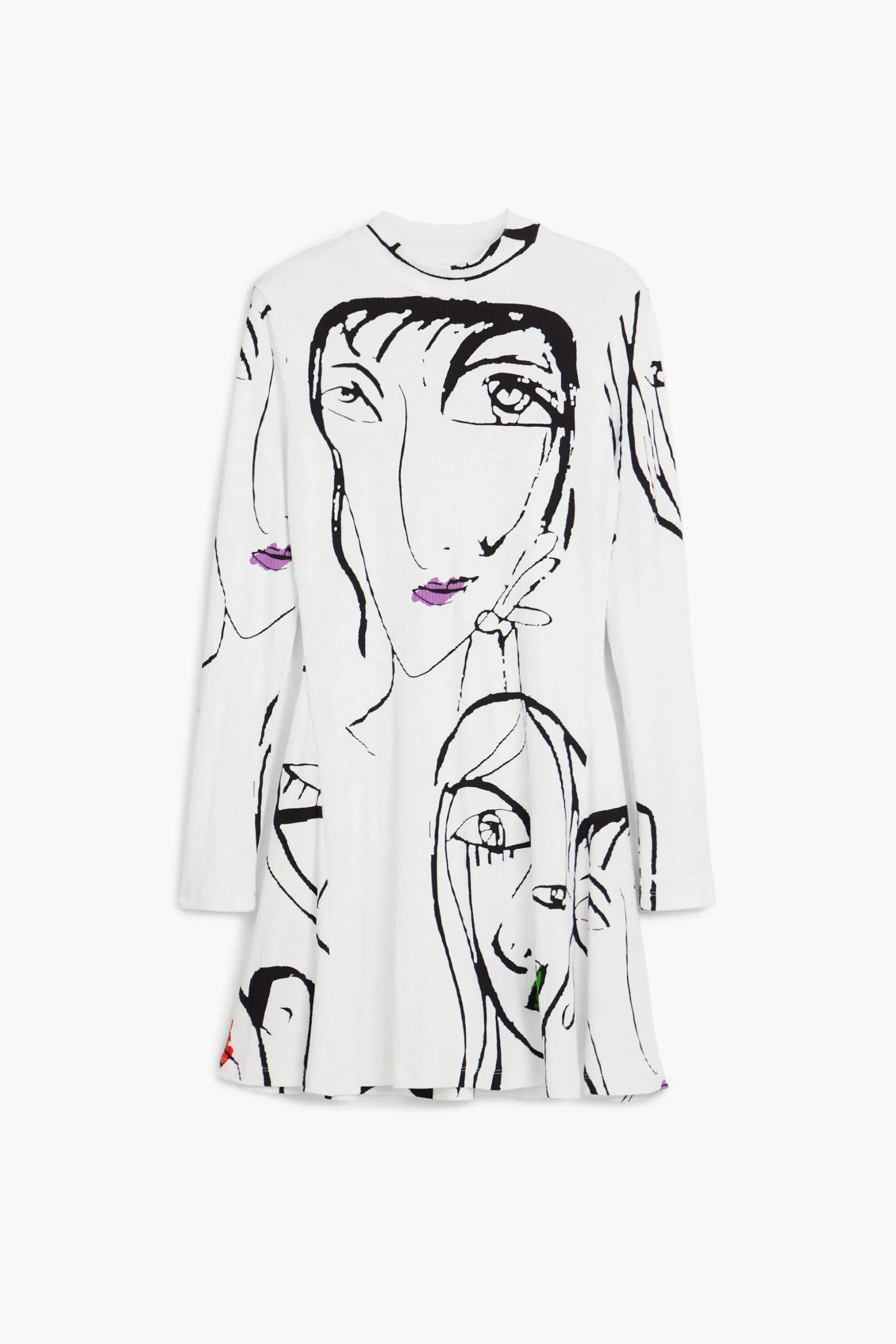 Face print dress