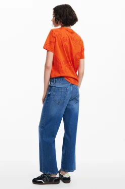 Face print T-shirt