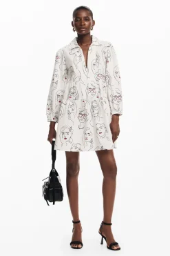 Faces dress