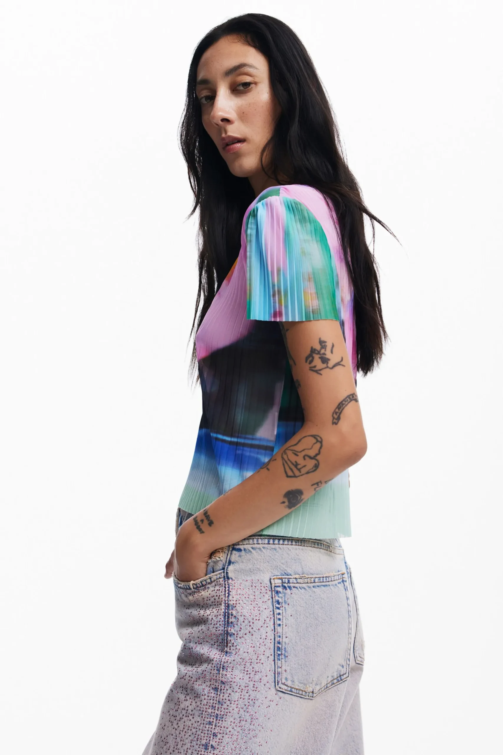 Faded landscape T-shirt