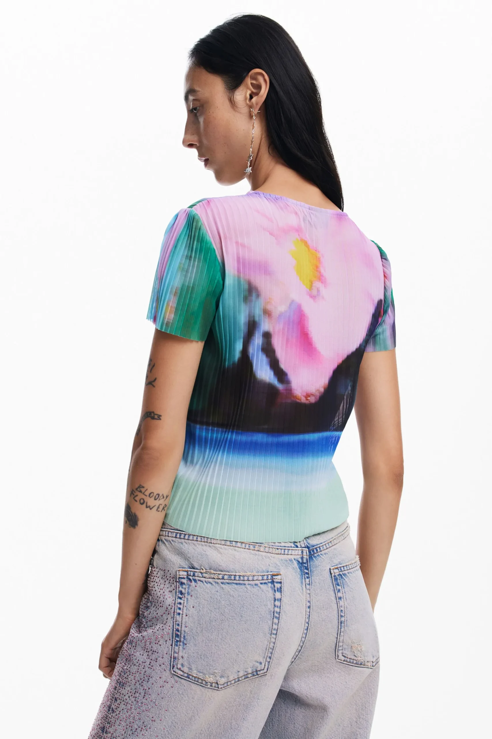 Faded landscape T-shirt