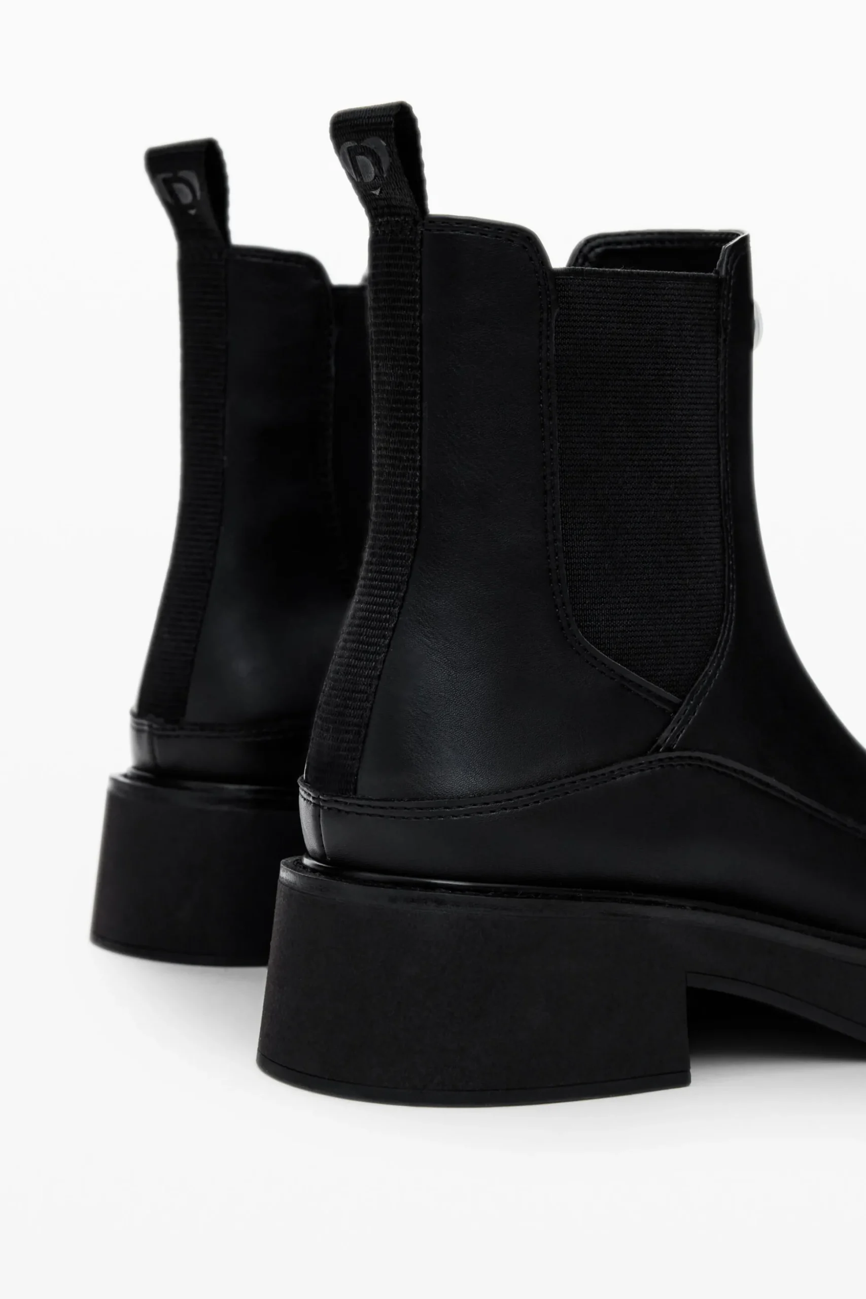 Faux leather ankle boot