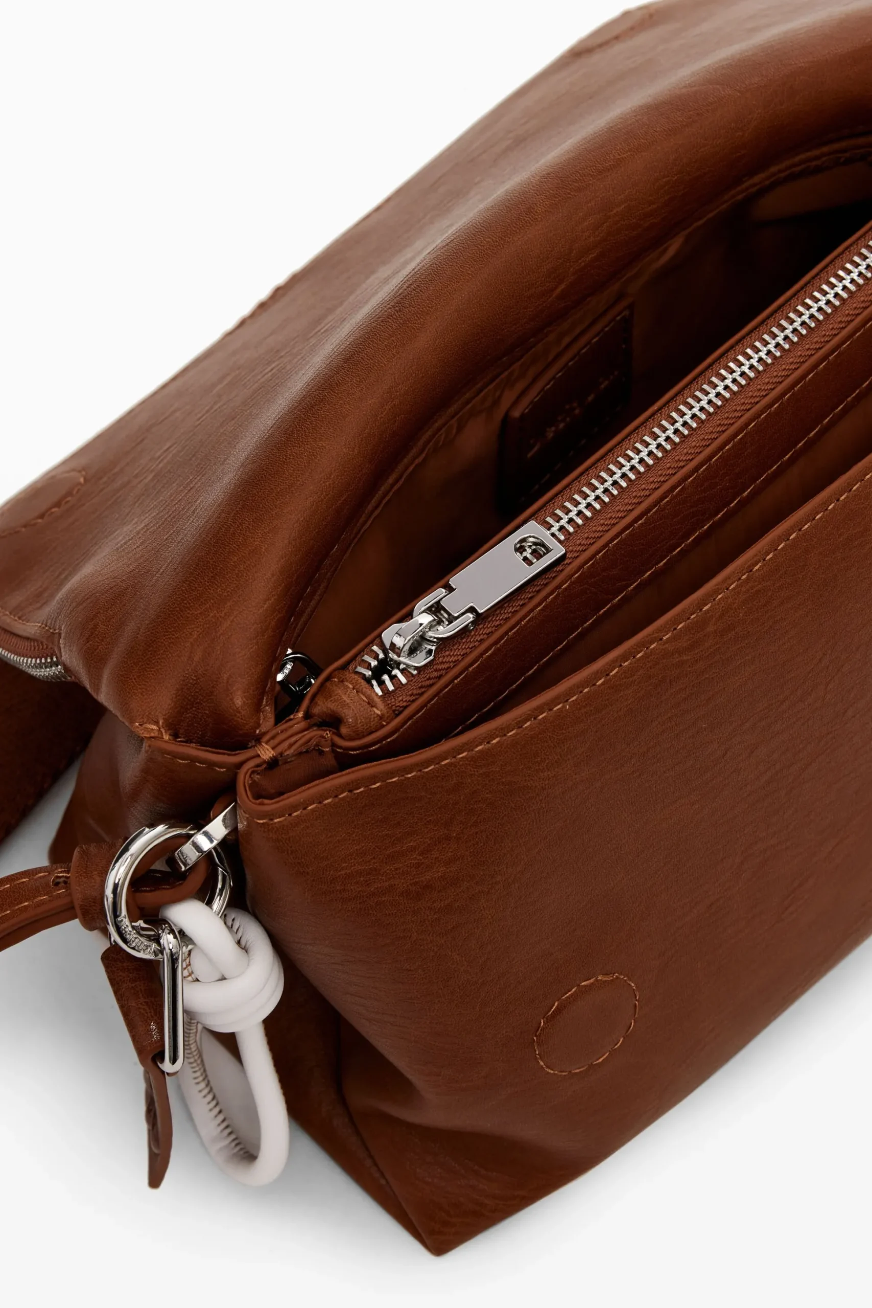 Faux leather crossbody bag