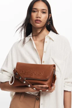 Faux leather crossbody bag