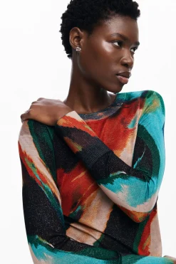 Fine knit Arty faded sweater