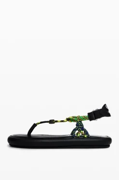 Flat rope sandals