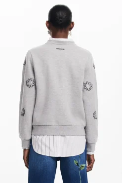 Floral jewel sweatshirt