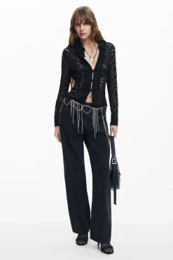 Floral lace blouse