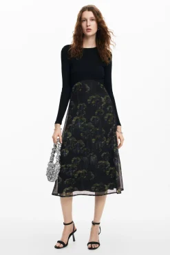 Floral midi dress M. Christian Lacroix