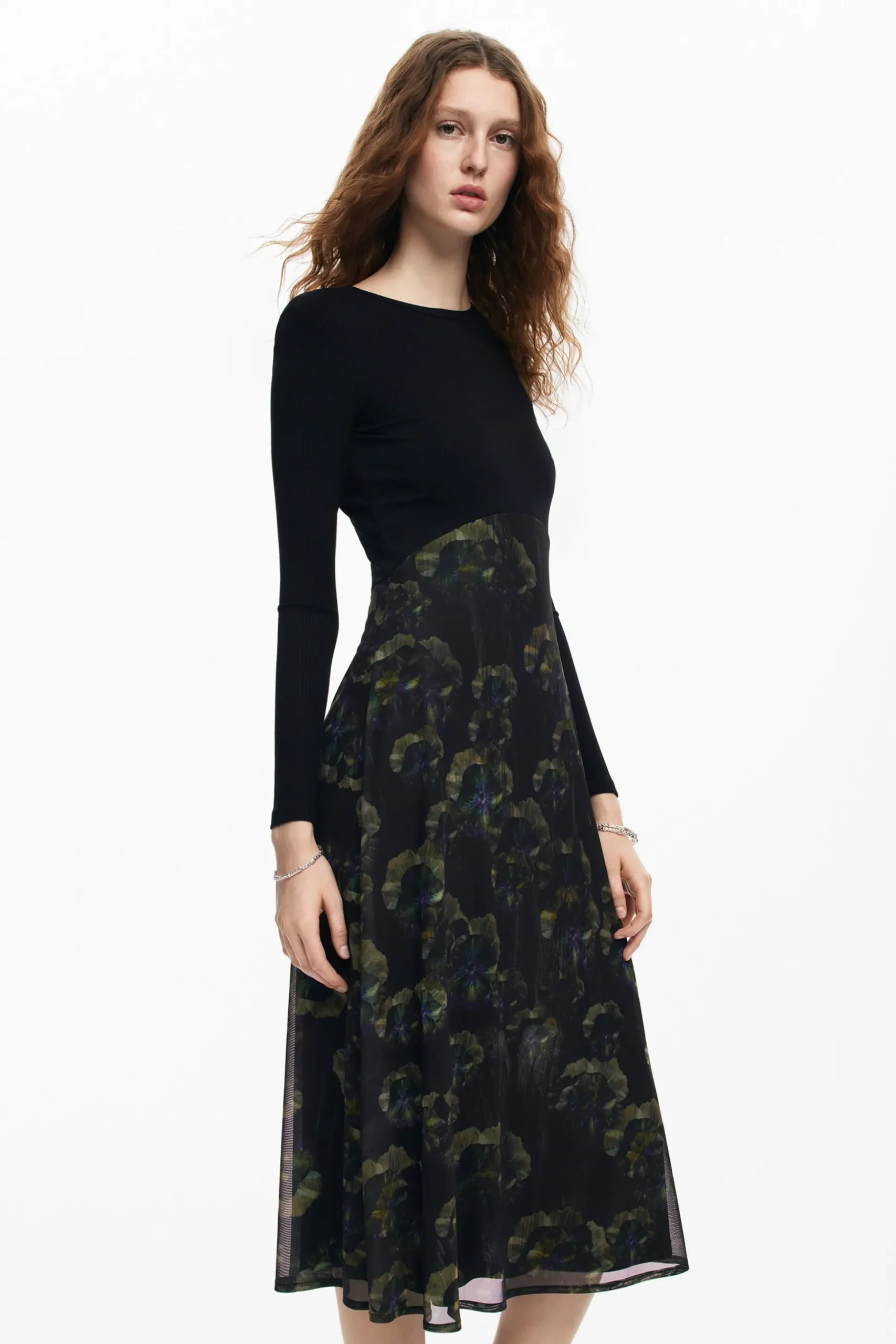 Floral midi dress M. Christian Lacroix