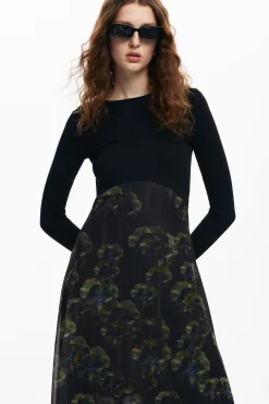 Floral midi dress M. Christian Lacroix