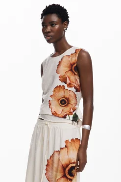Floral midi skirt