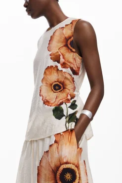 Floral midi skirt