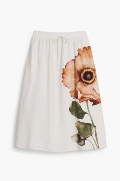 Floral midi skirt