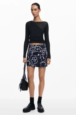 Floral miniskirt