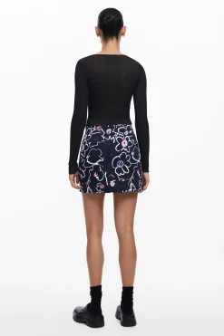 Floral miniskirt