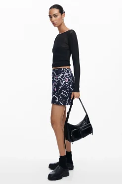 Floral miniskirt