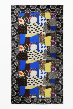 Floral patch scarf