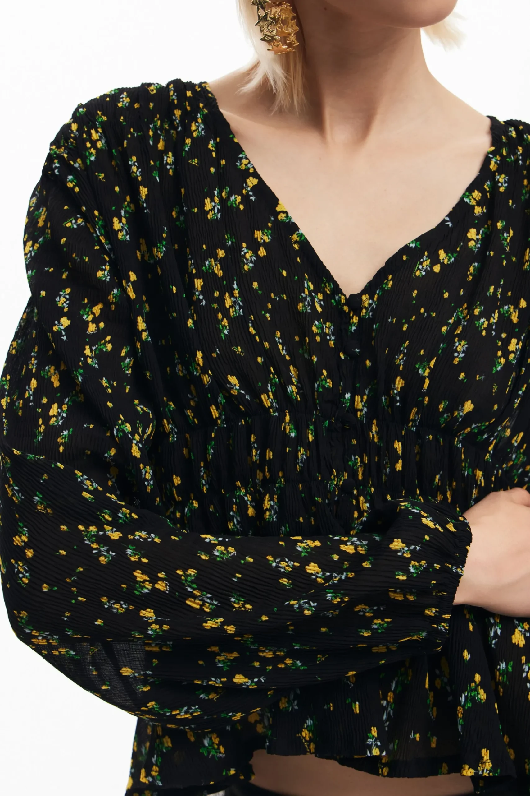 Floral print blouse