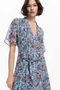 Floral print midi dress