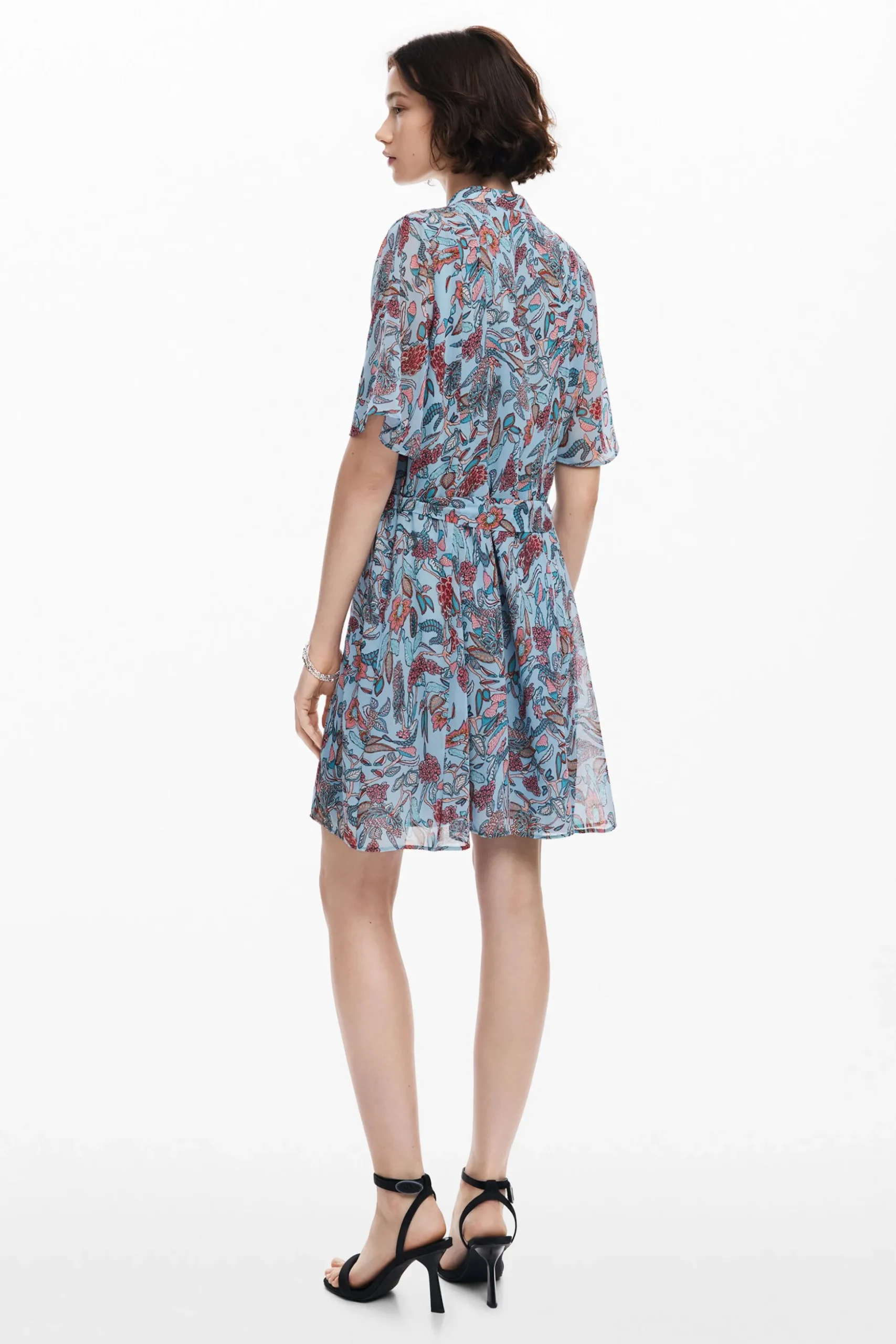 Floral print midi dress