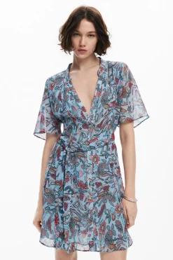 Floral print midi dress