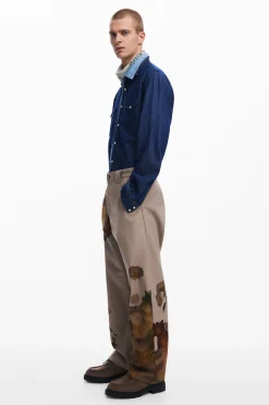 Floral print pants