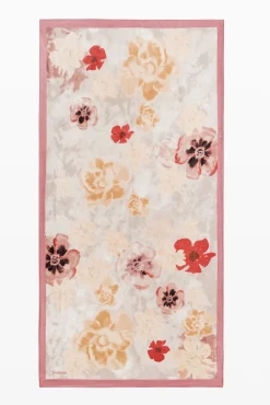 Floral print scarf