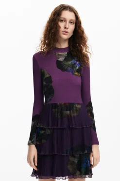 Floral ruffle dress